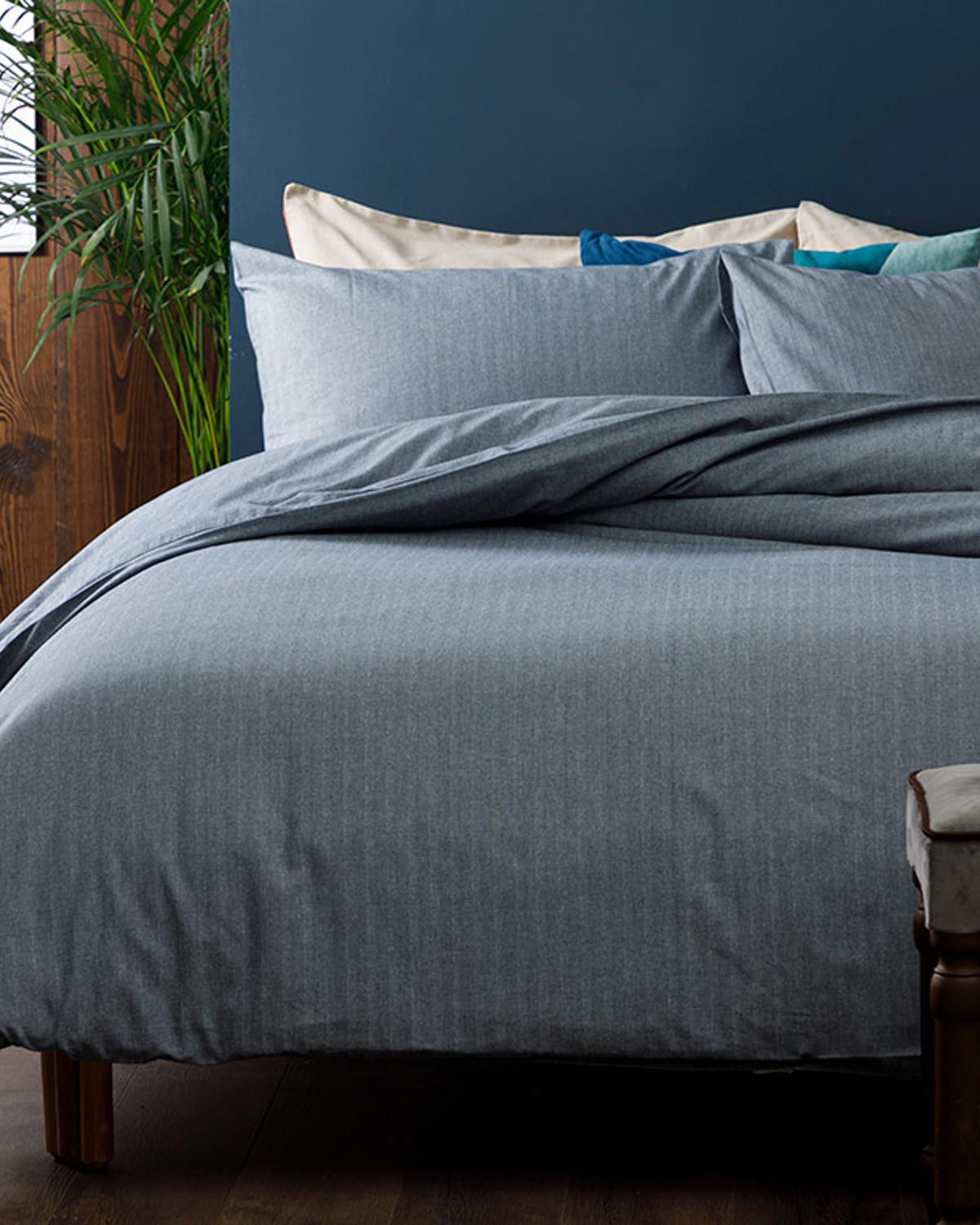 Sharp Twill Suit Double Person Duvet Cover Set 200x220 cm Dark Blue