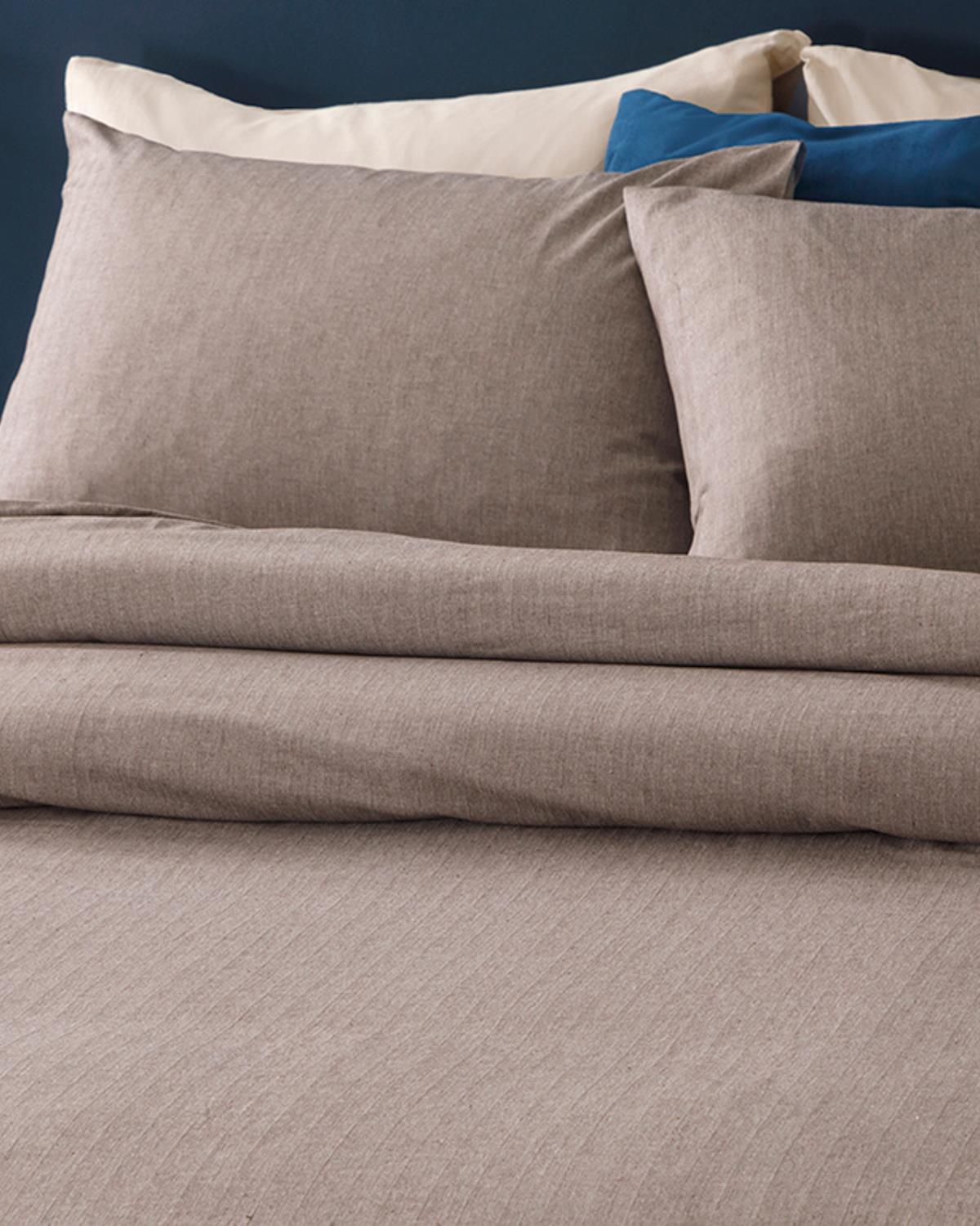 Sharp Twill Suit For One Person Duvet Cover Set 160x220 cm Brown