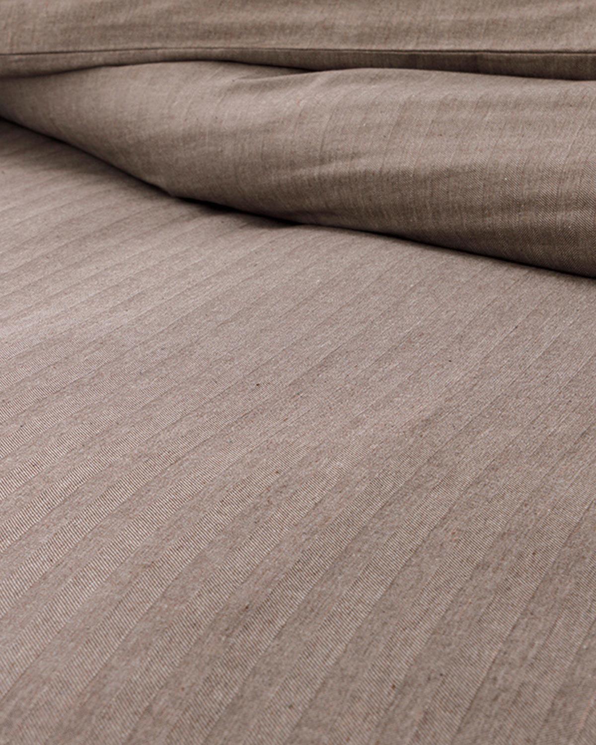 Sharp Twill Suit For One Person Duvet Cover Set 160x220 cm Brown