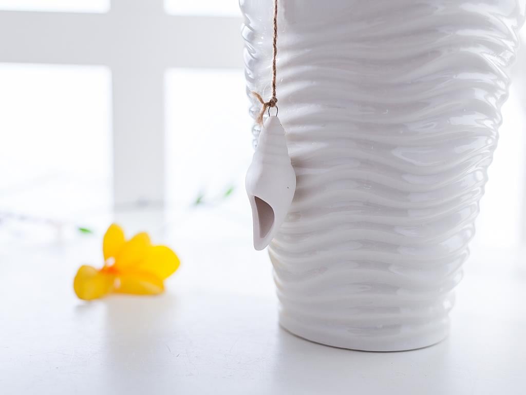 Shell ВАЗА Stoneware White