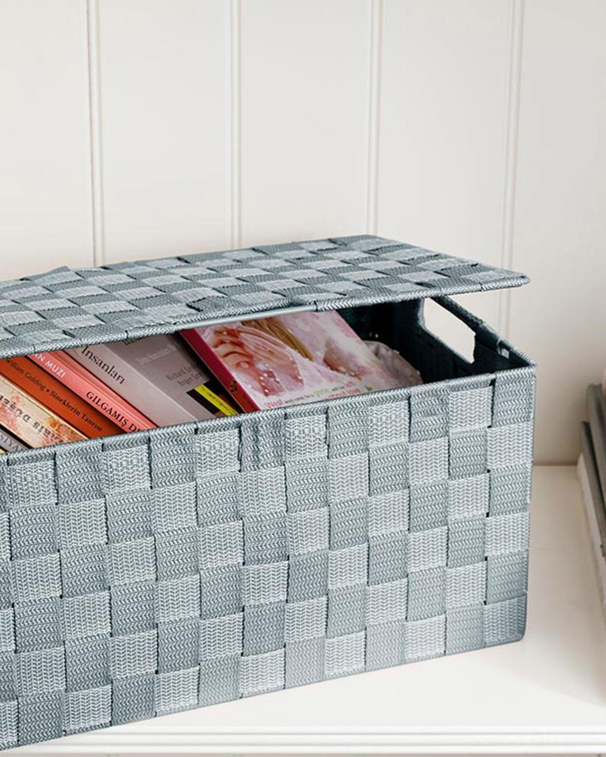 Shine Polypropylene Storage Box 34x22x17,5 cm Blue