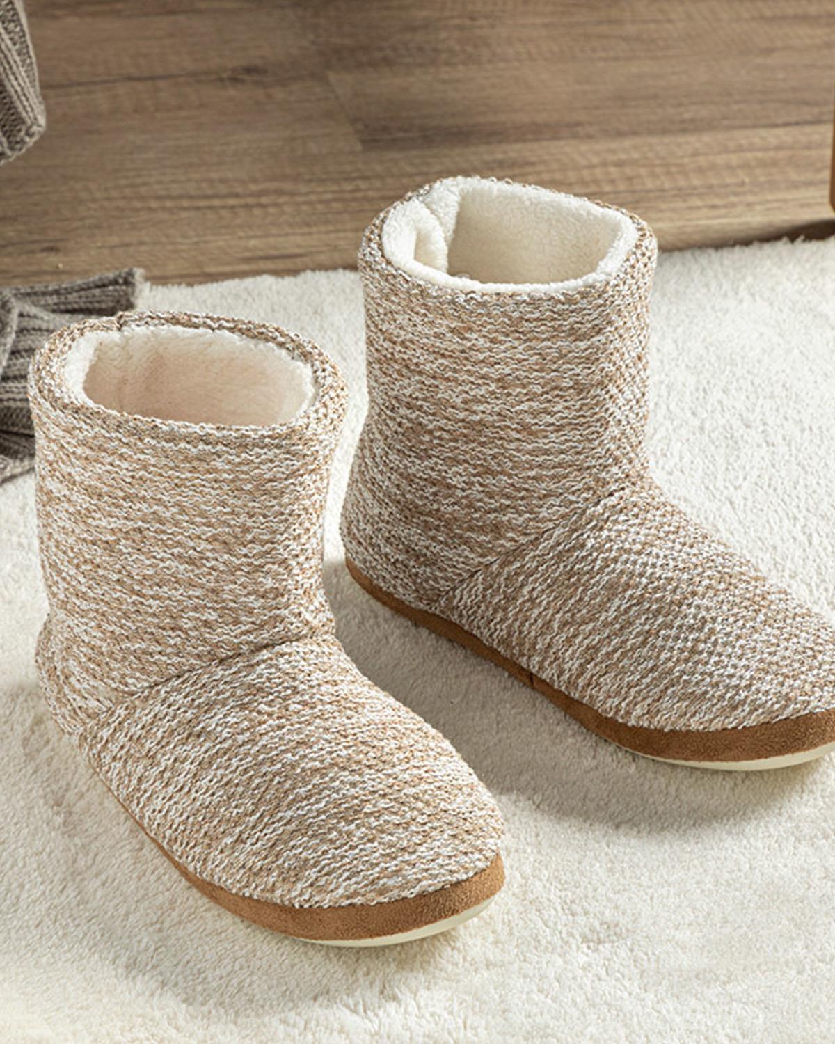 Shine Домашни Ботуши Жена Трико 40 Бежов