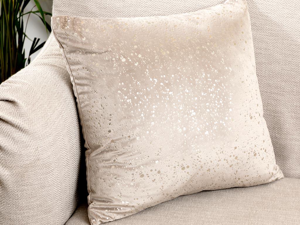 Shiny ВЪЗГЛАВНИЦА Кадифе 45x45 cm Beige