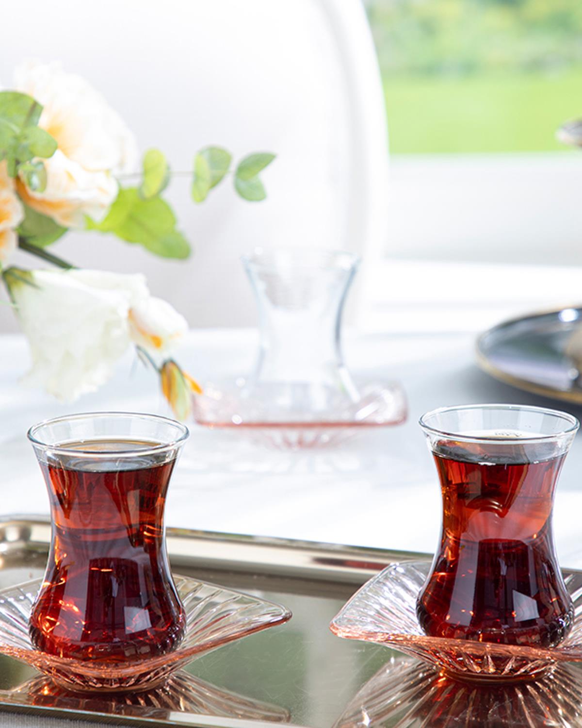 Silda Сервиз За Чай 12 Парчета, Стъкло, Прах, 100 Ml