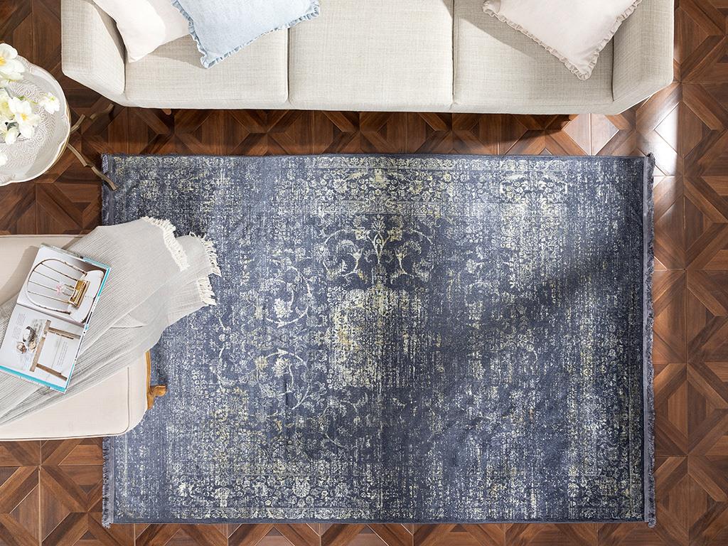 Silk Touch Tony КИЛИМ Кадифе 80x250 cm Dark Blue
