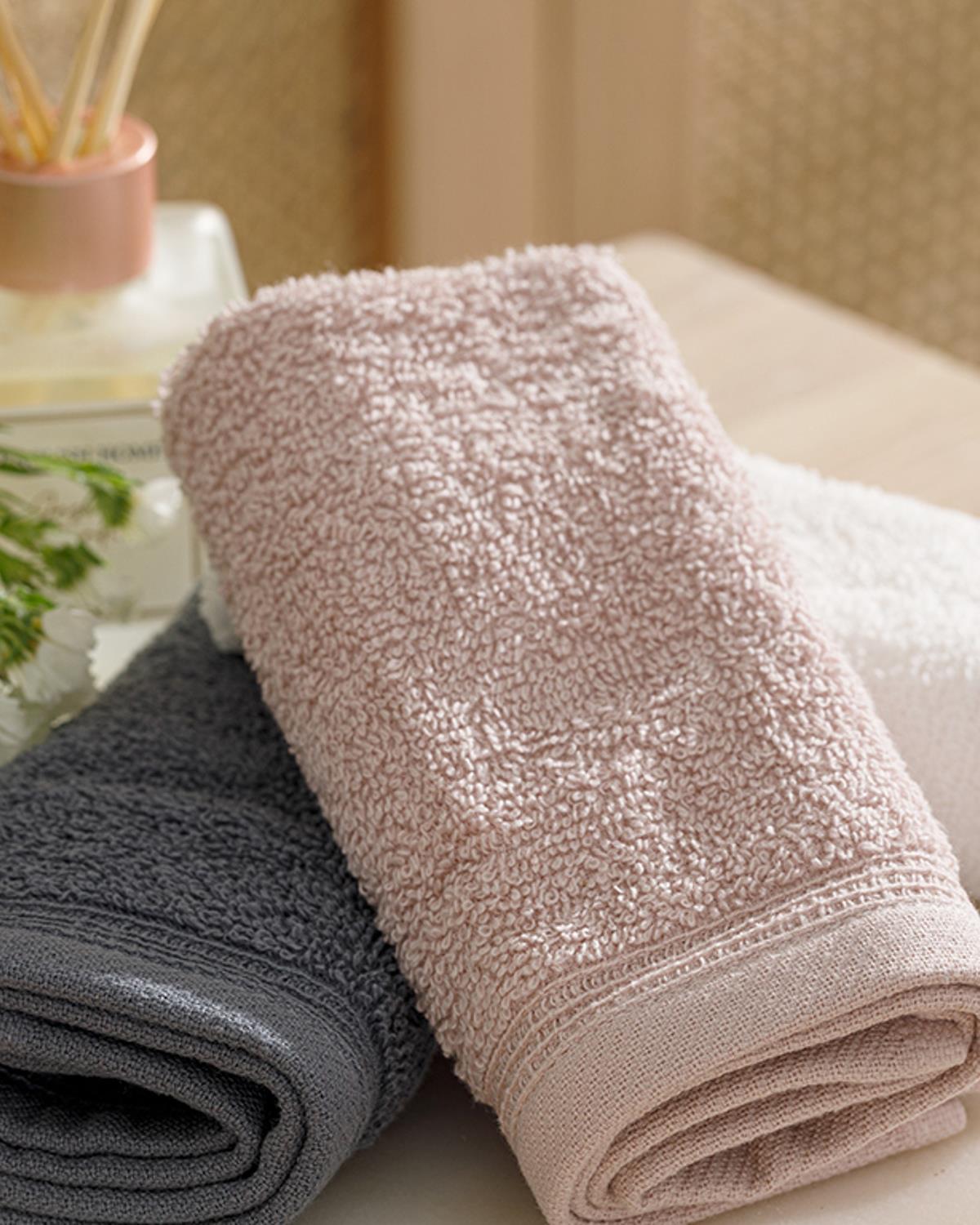 Simple Комплект Кърпи 3 бр. С рипс 30x30 см Екрю - Нюд - Антрацит