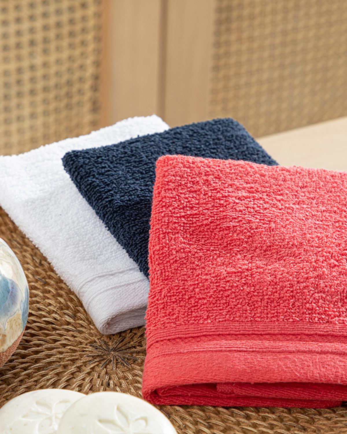 Simple Кърпа За Ръце 3 бр. Памучен 30x30 см Бял - Морскосин - Розов