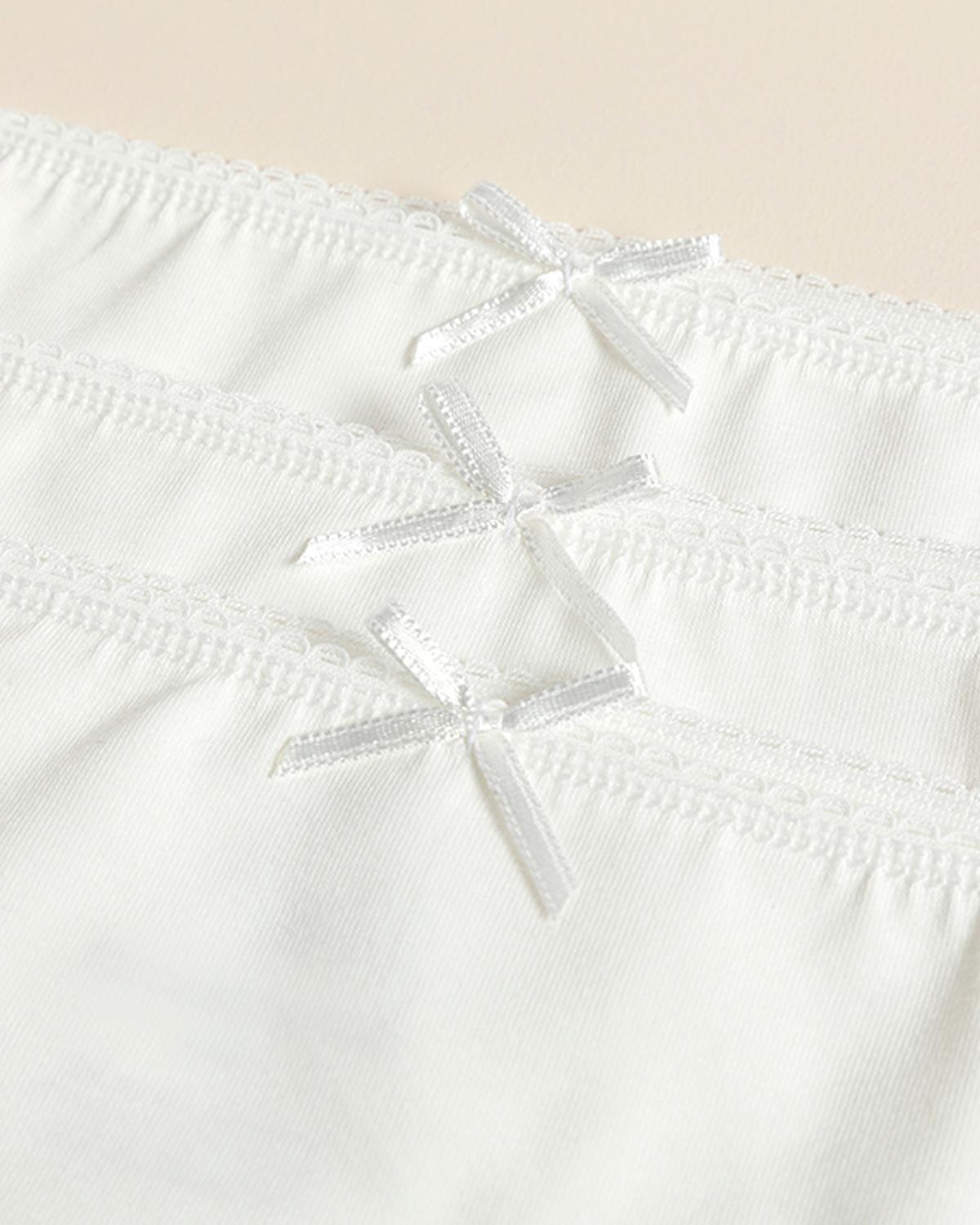 Simple White Долно Бельо Изчистен Памук M Бял