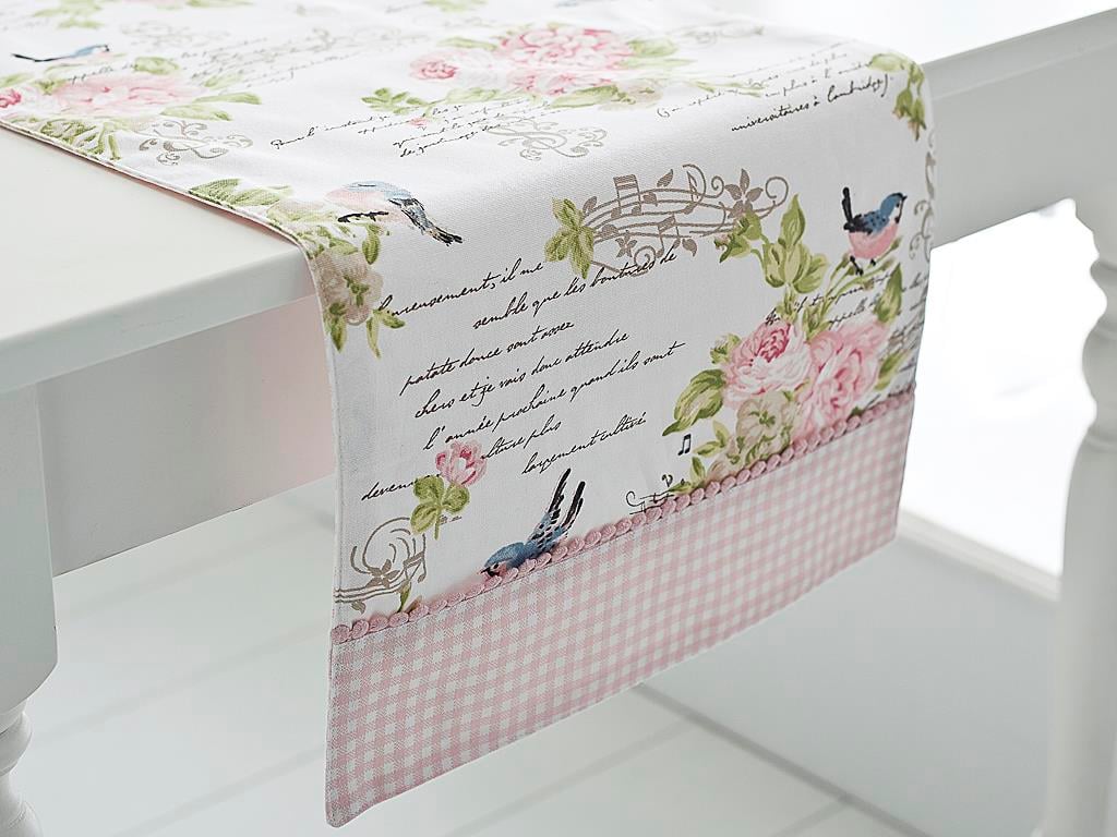 Singing Birds КУХНЕНСКИ РУННЕРИ Памучен 33x90 cm Pink