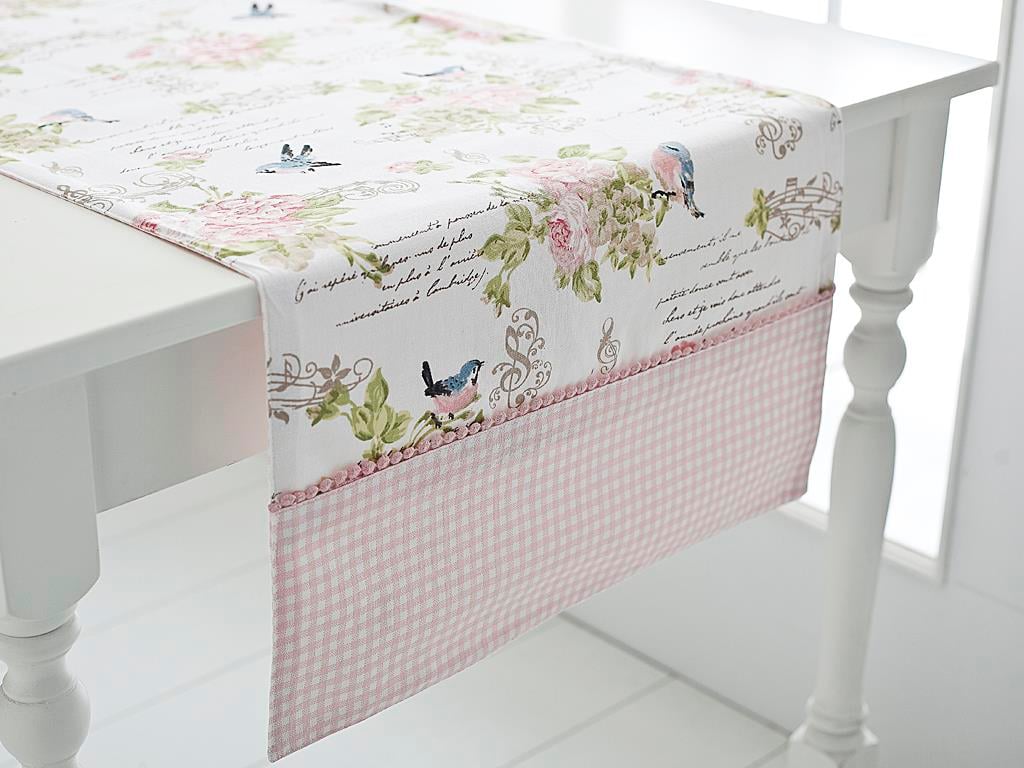 Singing Birds КУХНЕНСКИ РУННЕРИ Памучен 45x150 cm Pink