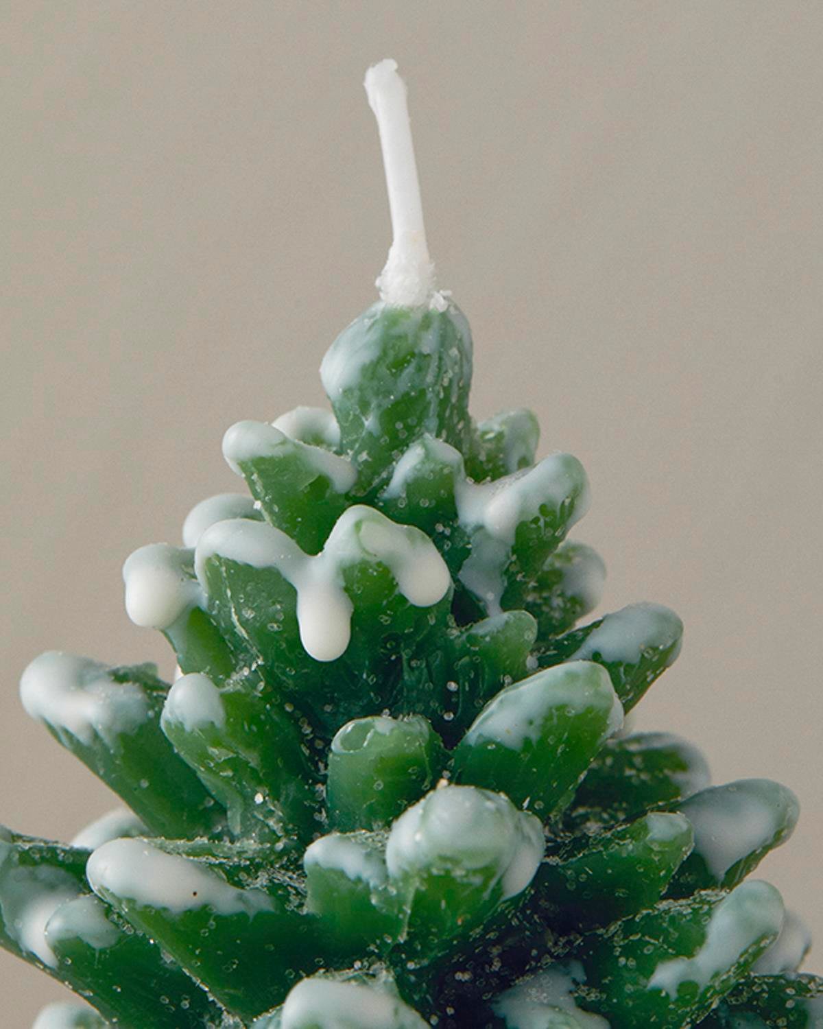 Snow Tree Свещ 10 см. Зелен