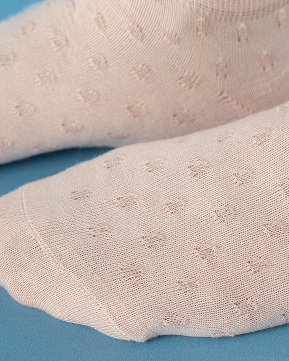 Soft Чорапи До Глезена Дамски, Памучен, Екру, 36-40