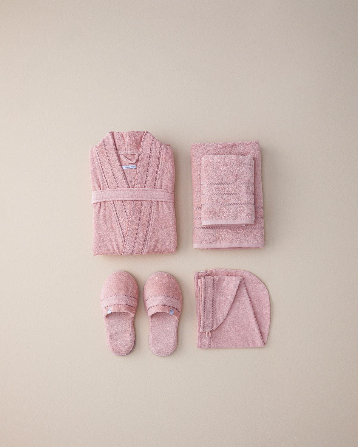 Soft Халат Памучен, Светло Розово,, S-M