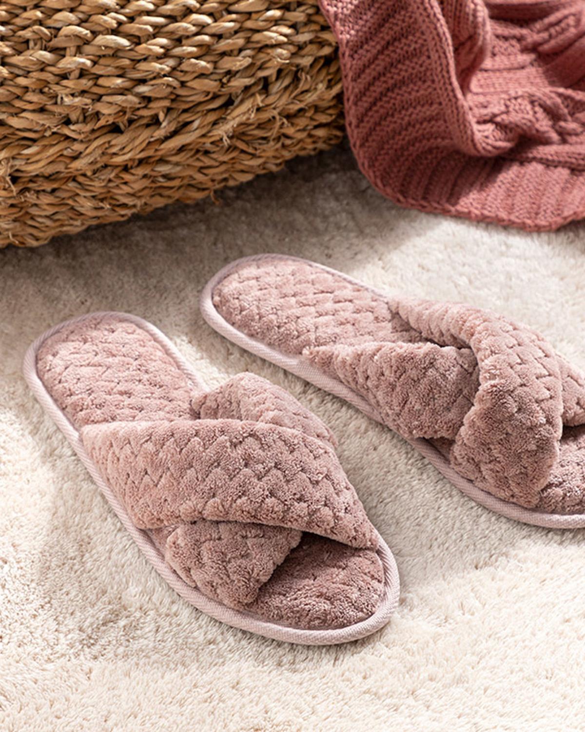 Soft Stripe Домашни Чехли Жена Уелсофт 40-41 Пепел от рози