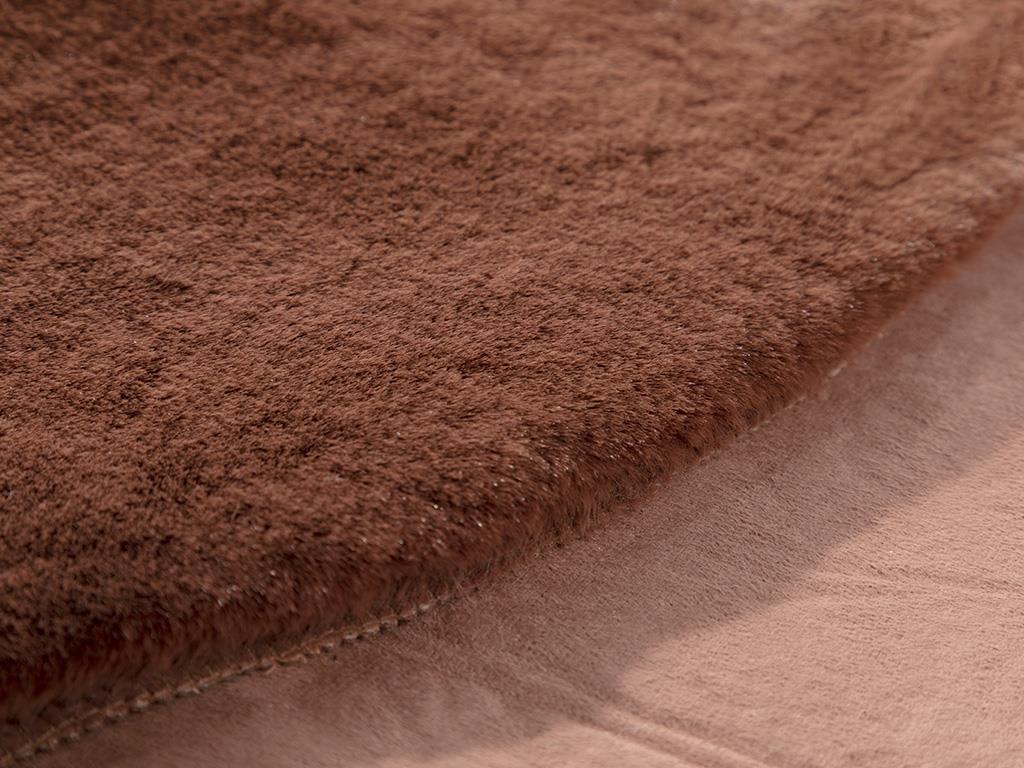 Soft Touch Кожа Rabbit Плюш, Тъмна Шипка, 120 Cm