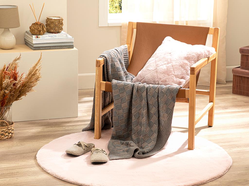 Soft Touch КОЖА Rabbit Плюш 90 cm Пудра