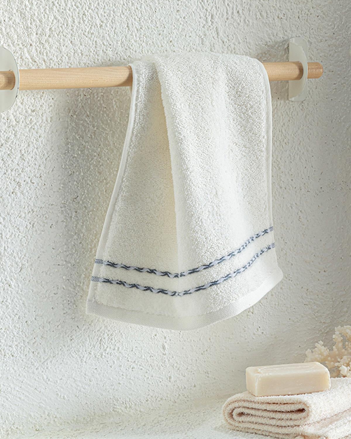 Soft Wave Хавлии За Ръце Памучен, Екру, 30 X 40 Cm