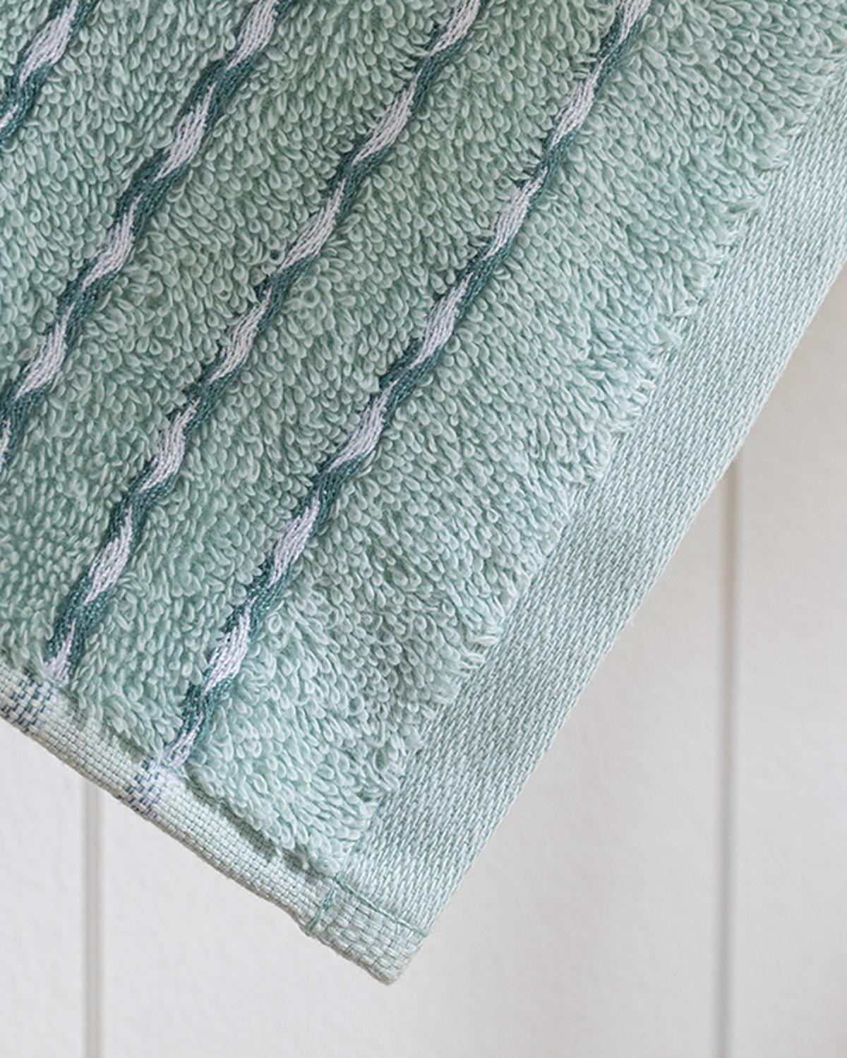 Soft Wave Кърпа За Лице Памучен 50x70 см Светла мента