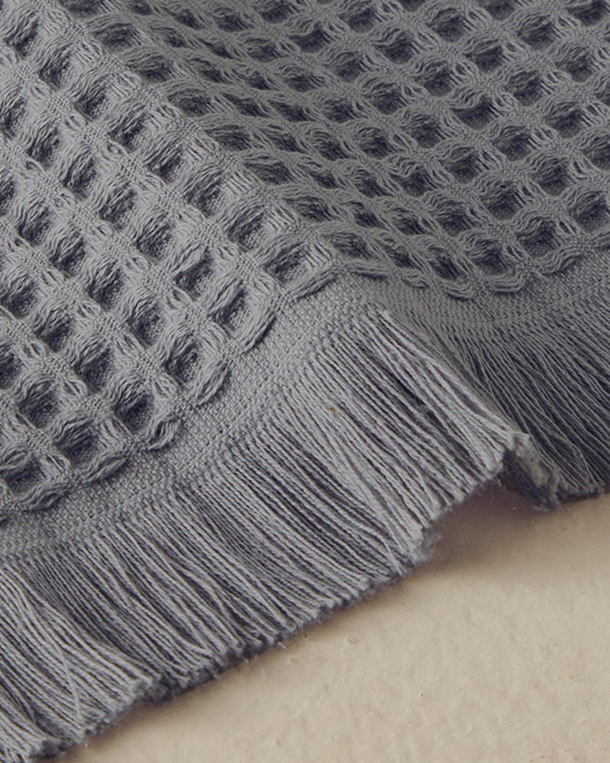 Sofya ХАВЛИЯ ЗА ЛИЦЕ Вафла Памучен 50x80 cm Антрацит