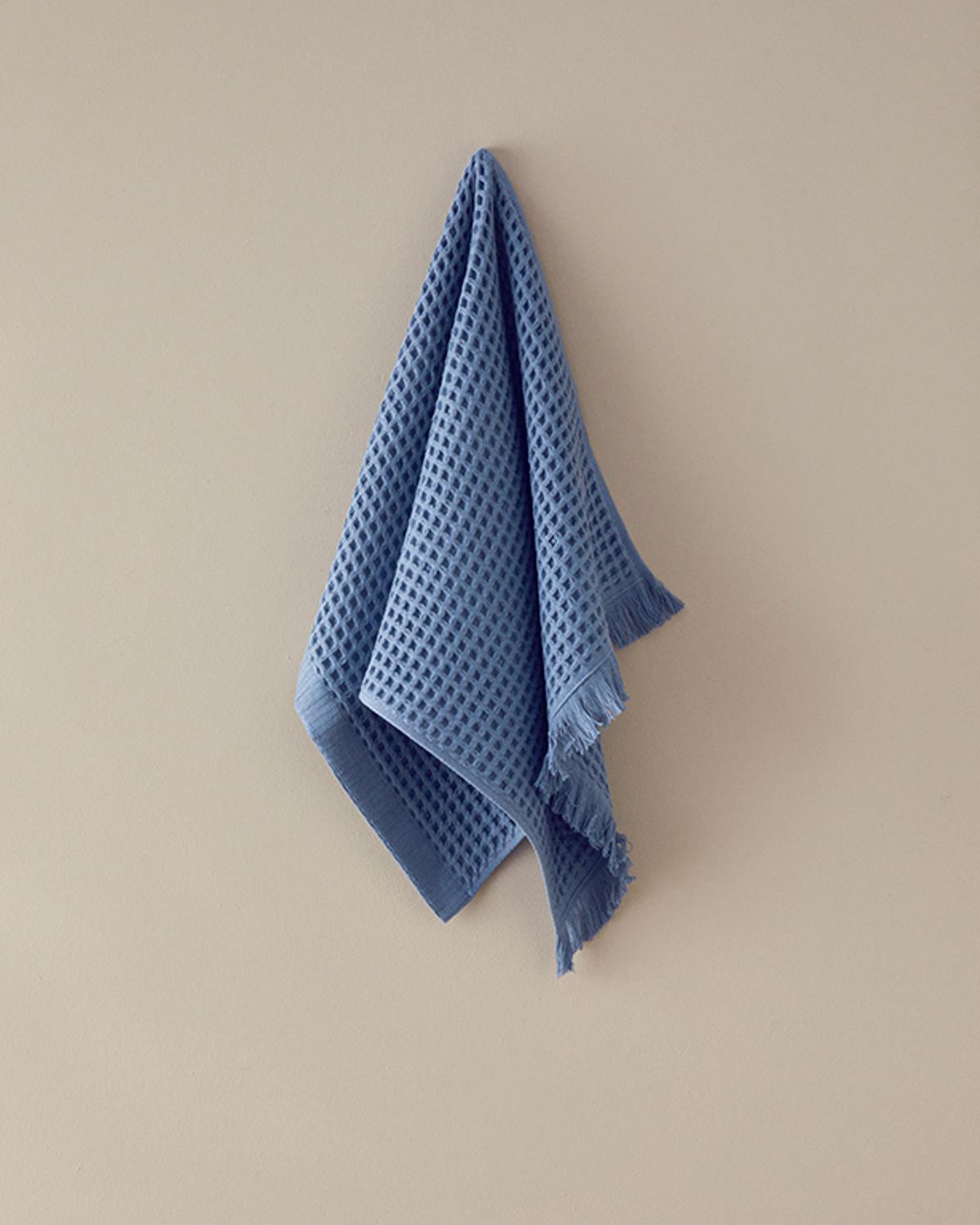 Sofya ХАВЛИЯ ЗА ЛИЦЕ Вафла Памучен 50x80 cm ̇Ndigo