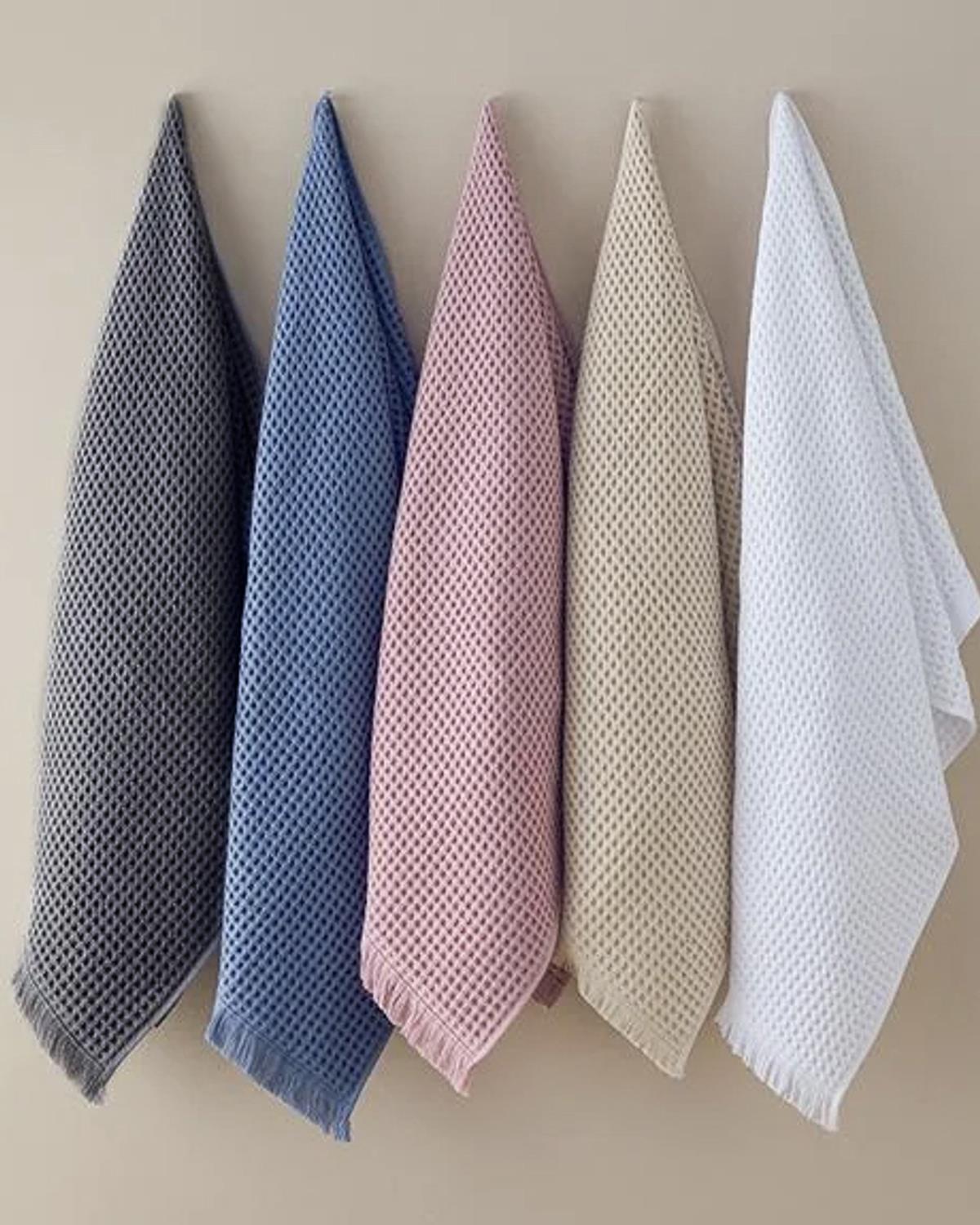 Sofya Кърпа За Баня Вафлена структура Памучен 70x140 см Антрацит