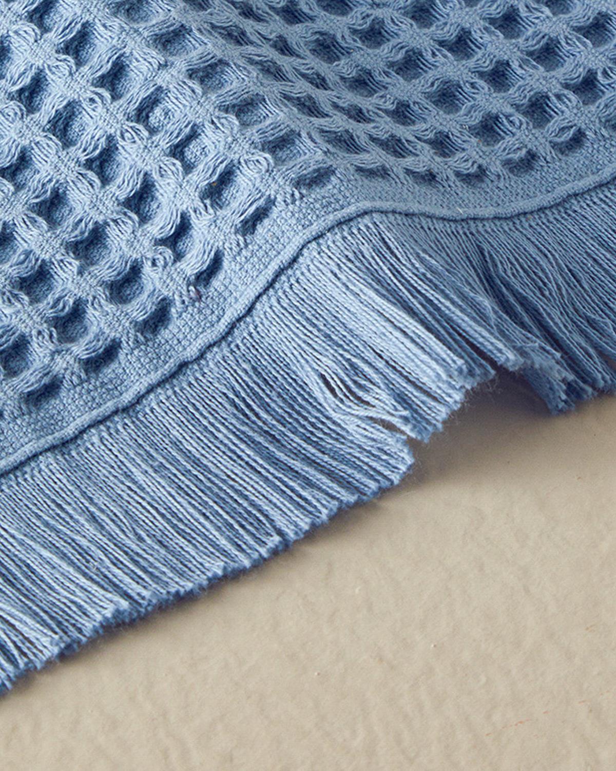 Sofya Кърпа За Баня Вафлена структура Памучен 70x140 см Индиго.