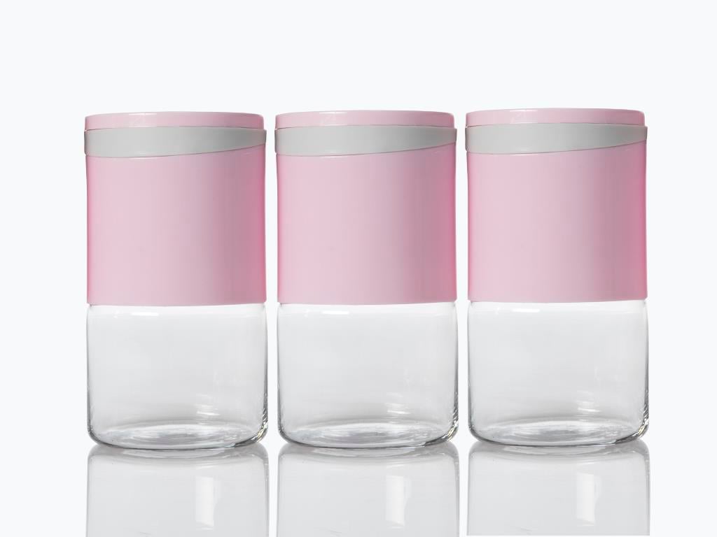 Sole КУТИЯ ЗА СЪХРАНЕНИЕ 3 бр. Cam Pink