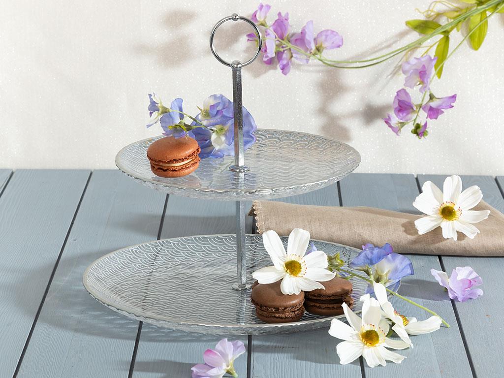 Sonata СЕРВИЗ НА ЕТАЖИ Cam 28 cm Transparent