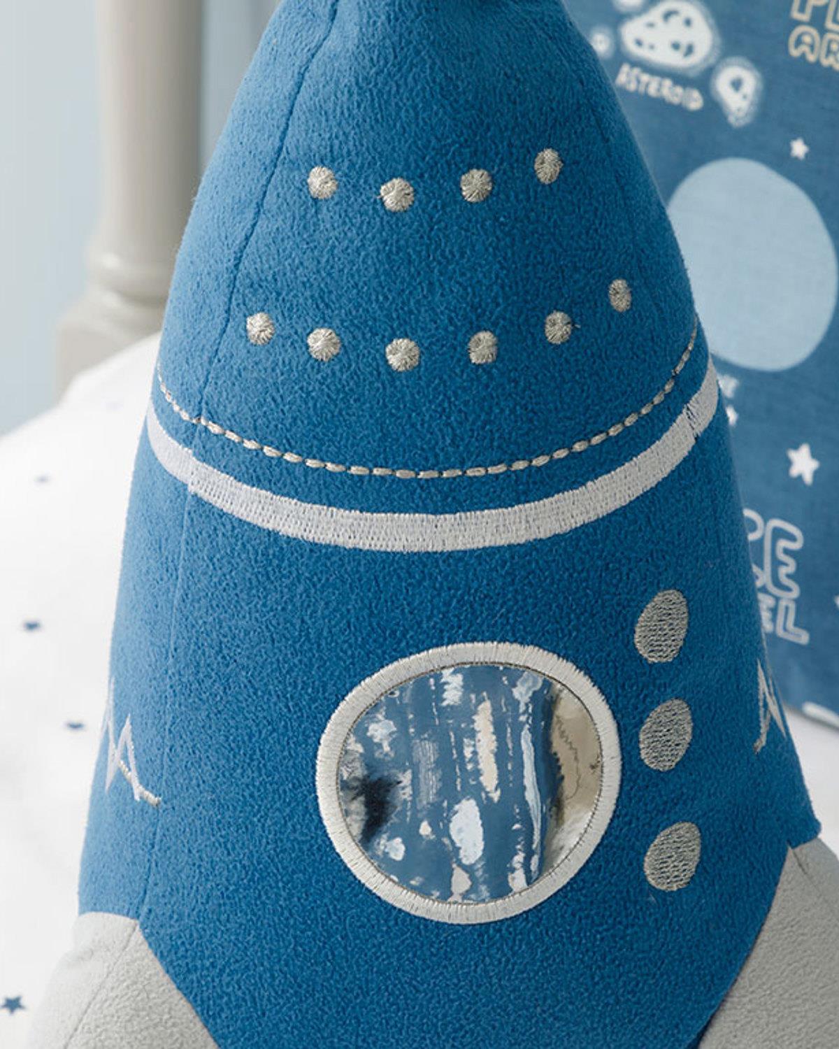 Space Baby Decorative Cushion 36x19 Blue