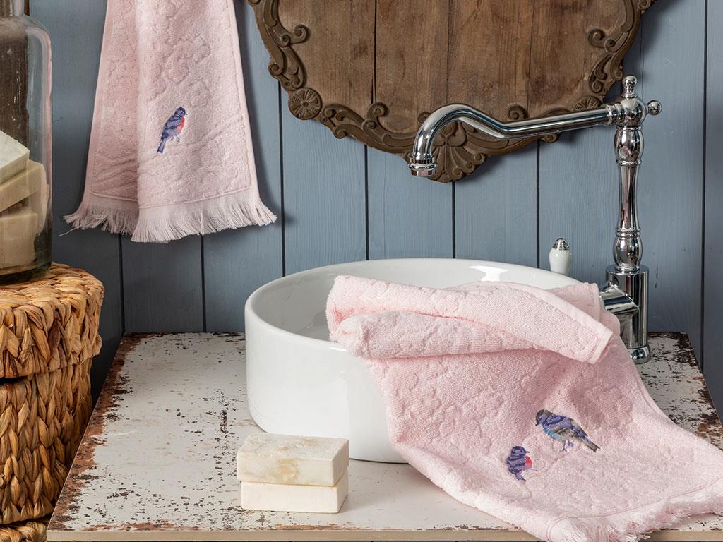 Sprig Vanity ХАВЛИЯ ЗА ЛИЦЕ Бродирани 50x80 cm Pink