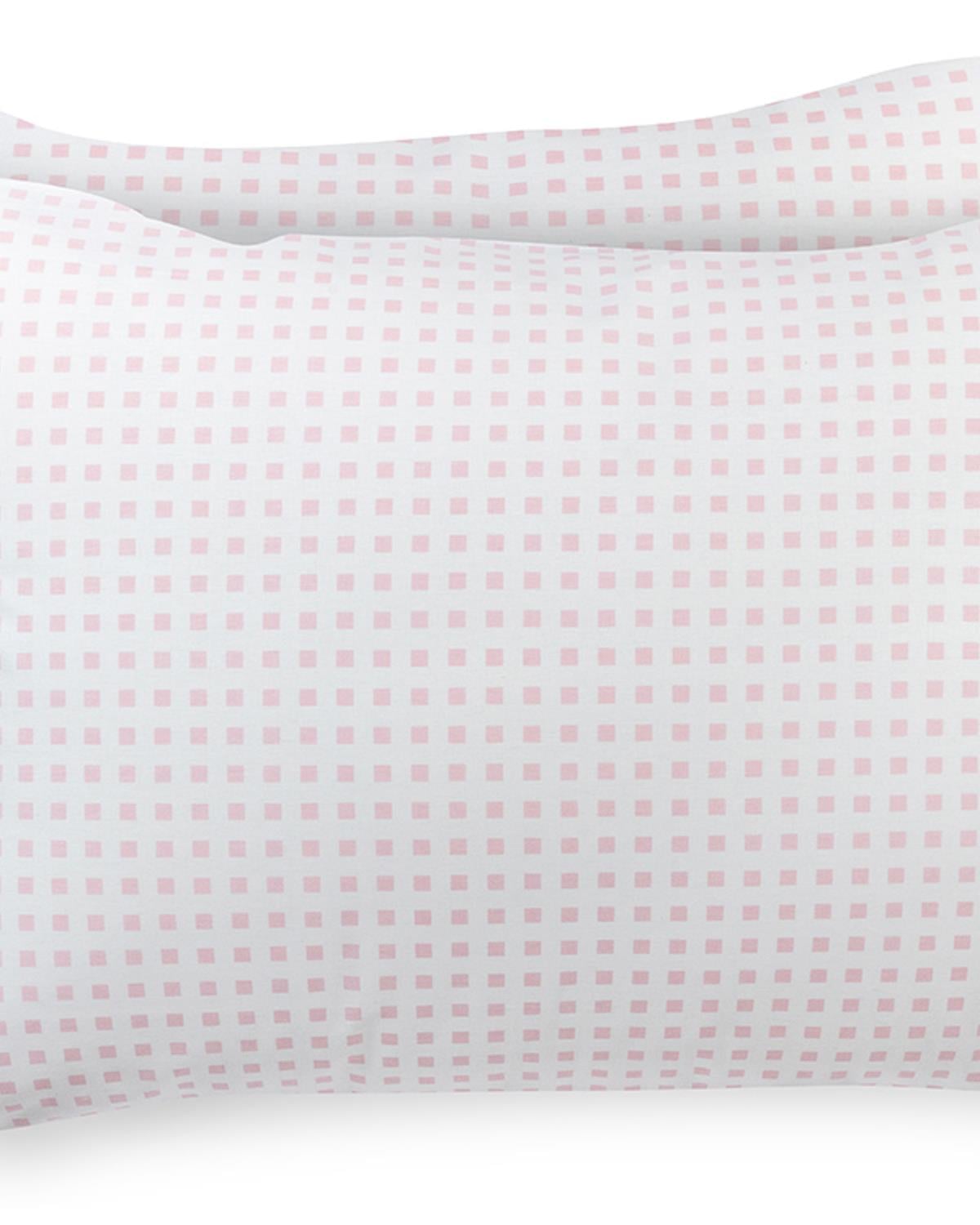 Square Детска Калъфка За Възглавница 2 бр. Памучен 50x70 см Розов