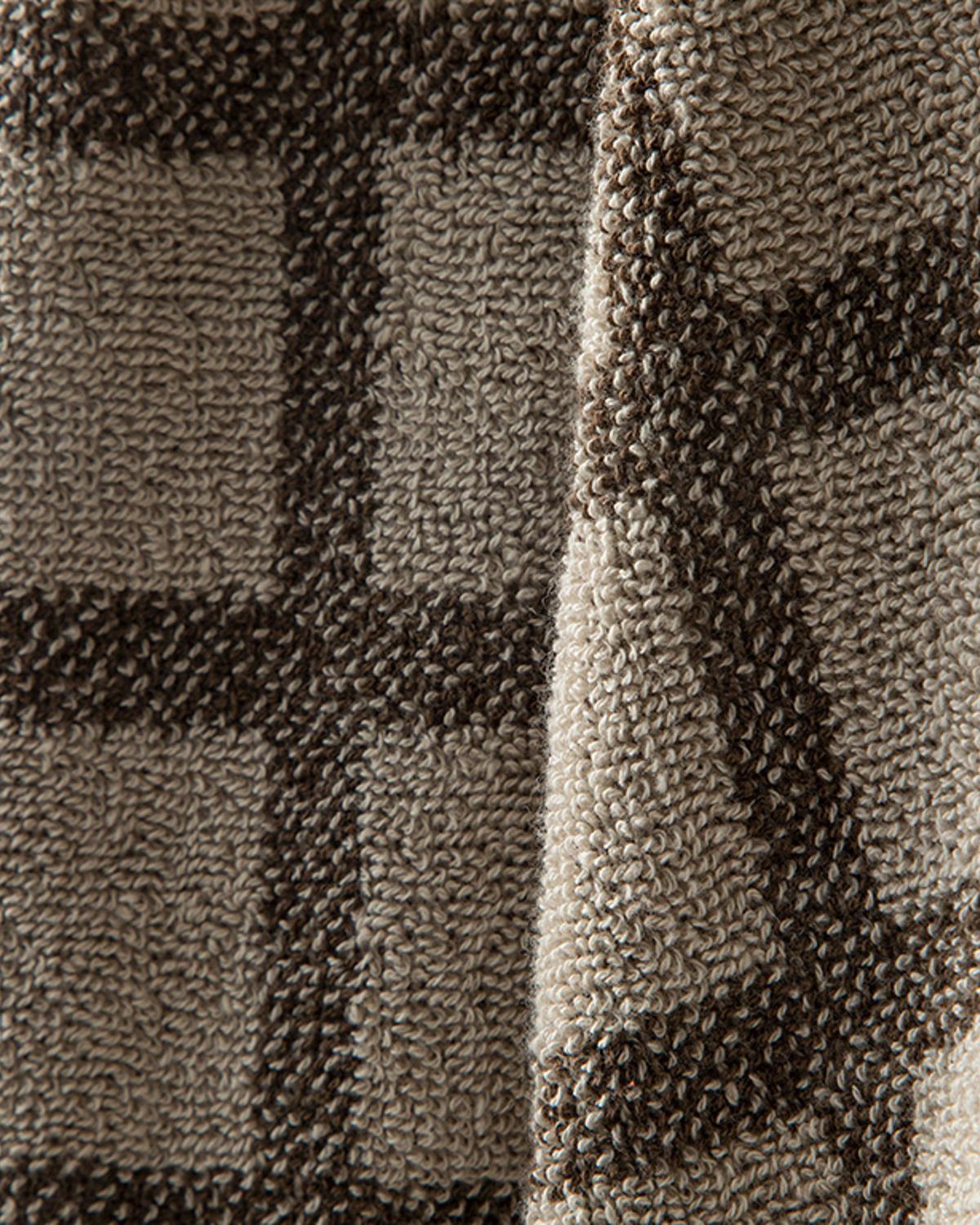 Square Хавлия За Лице Памучен, Бежово-Кафяво, 50 X 70 Cm