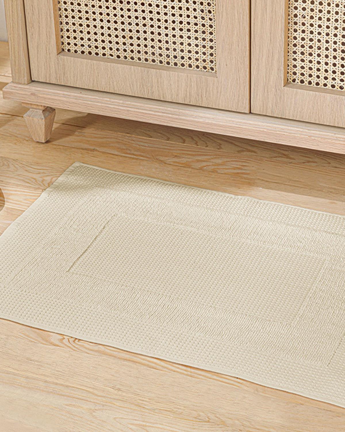 Squared Кърпа За Крака С вафлена структура 50x70 см Бежов