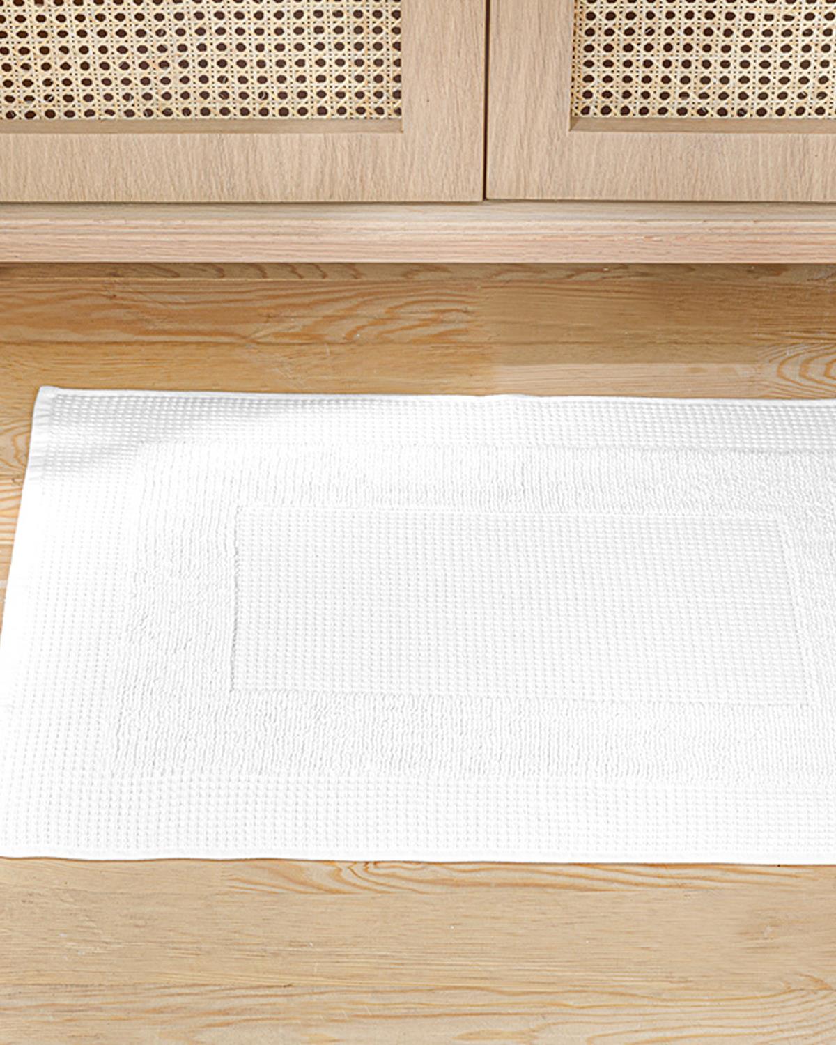 Squared Кърпа За Крака С вафлена структура 50x70 см Бял