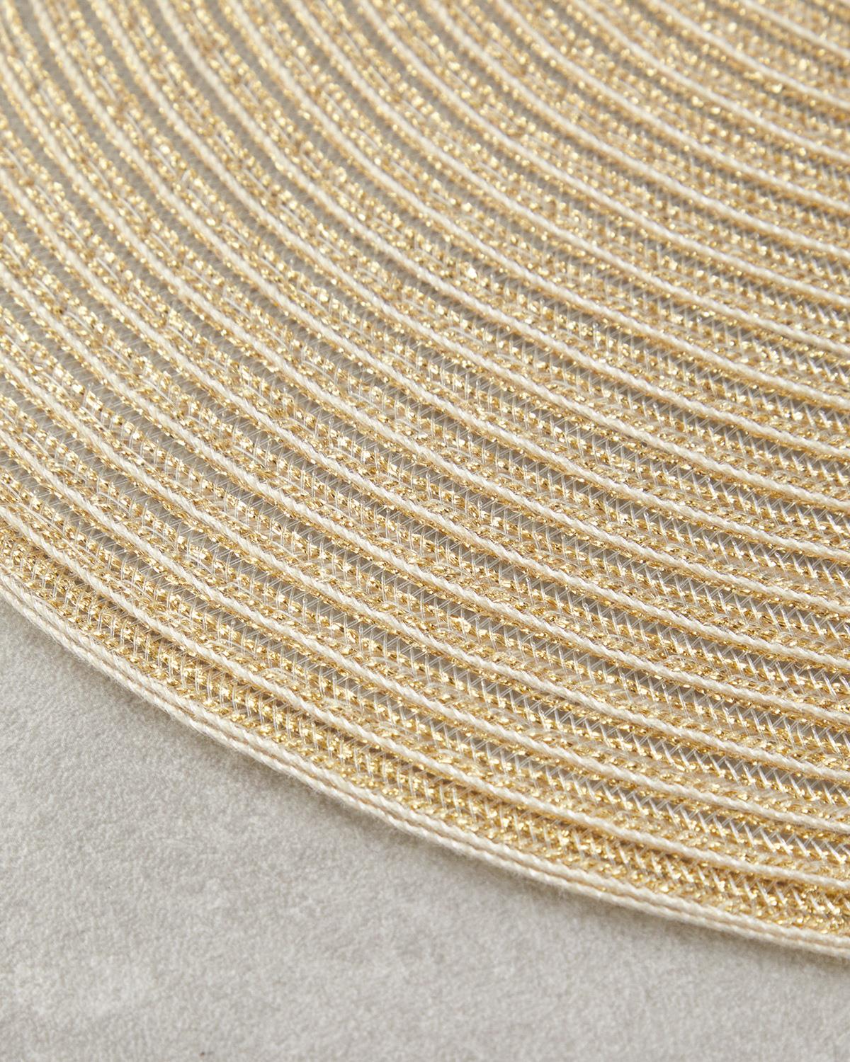 Stacy Подложки За Хранене 2 бр. Пластмасов 38 см Златен