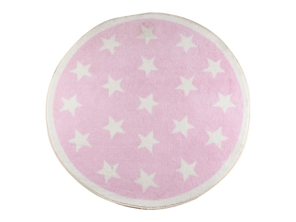 Star КИЛИМ Дете Отпечатано 100x100 cm Pink
