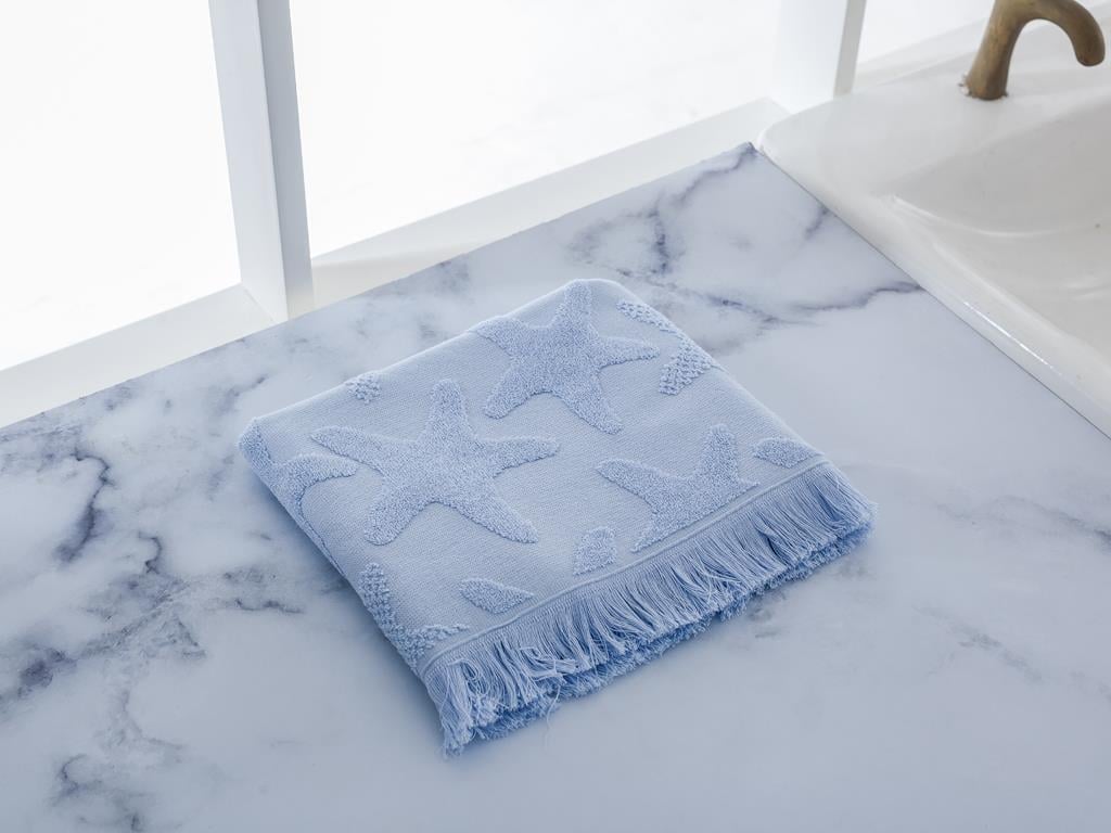 Starfish ХАВЛИЯ ЗА ЛИЦЕ Жакардов 50x76 cm Light Blue