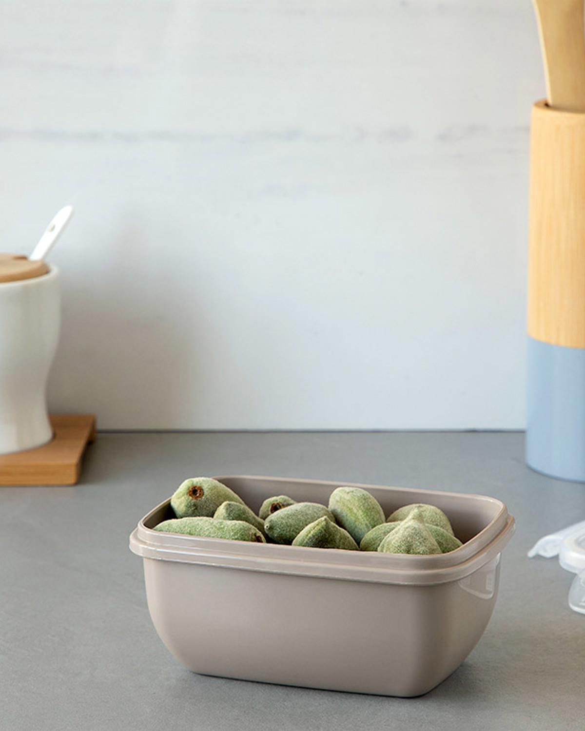 Stella Кутия За Съхранение Правоъгълна, Пластмасов, Бежово, 400 Ml