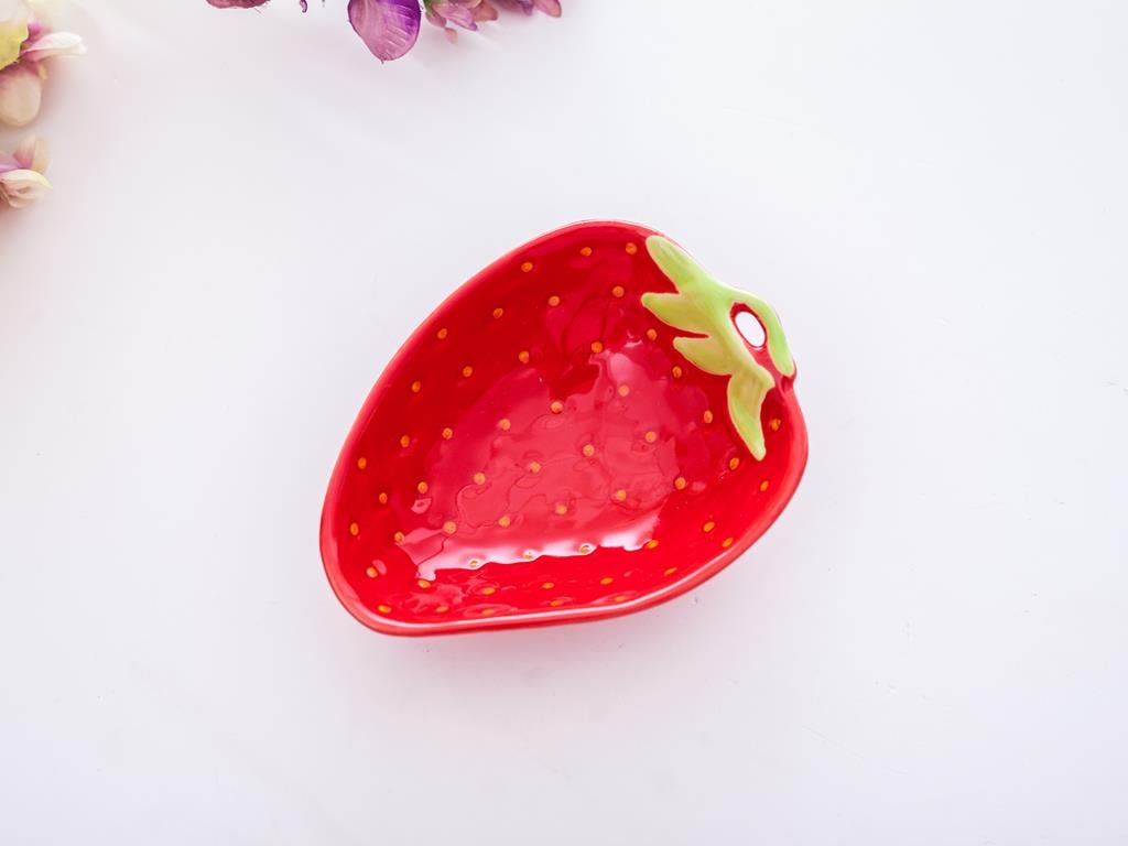 Strawberry ЧИНИЯ Вдлъбната Stoneware Red