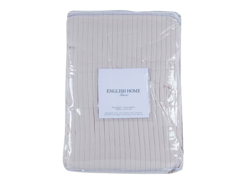 Stripe ПОКРИВКА ЗА ЛЕГЛО К Двоен човек Микрофибер 240x260 cm Beige