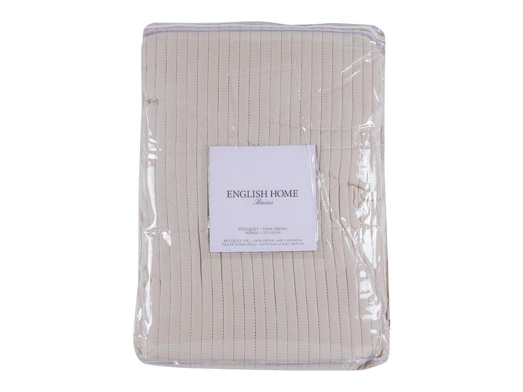 Stripe ПОКРИВКА ЗА ЛЕГЛО К Tek Kişilik Микрофибер 160x240 cm Beige