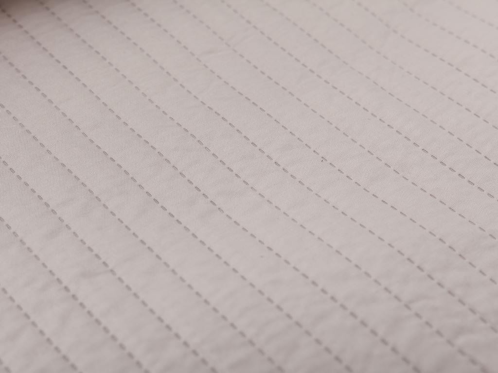 Stripe ПОКРИВКА ЗА ЛЕГЛО К Tek Kişilik Микрофибер 160x240 cm Beige