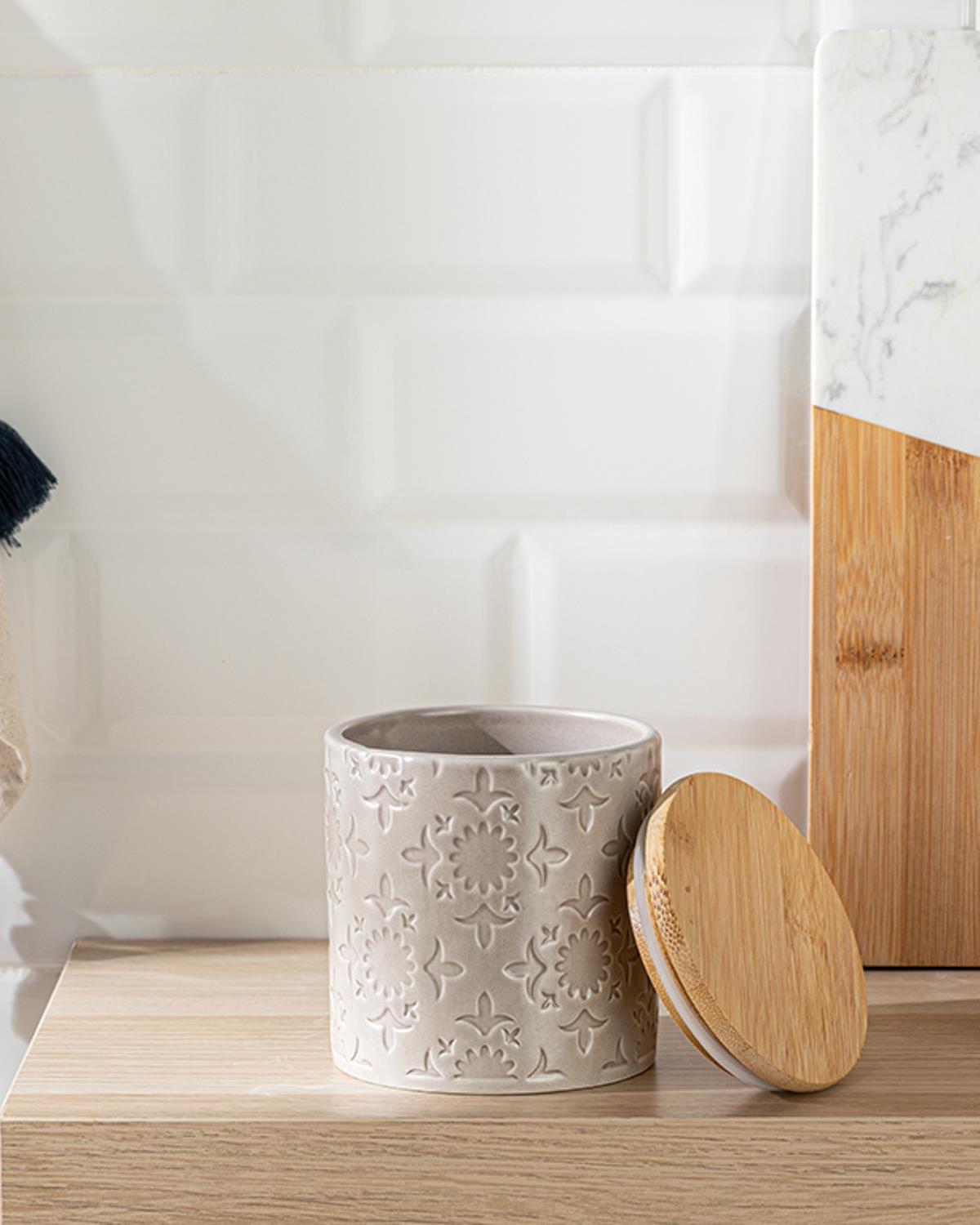 Sunline Съд За Подправки Единичен Доломит 650 мл Бежов