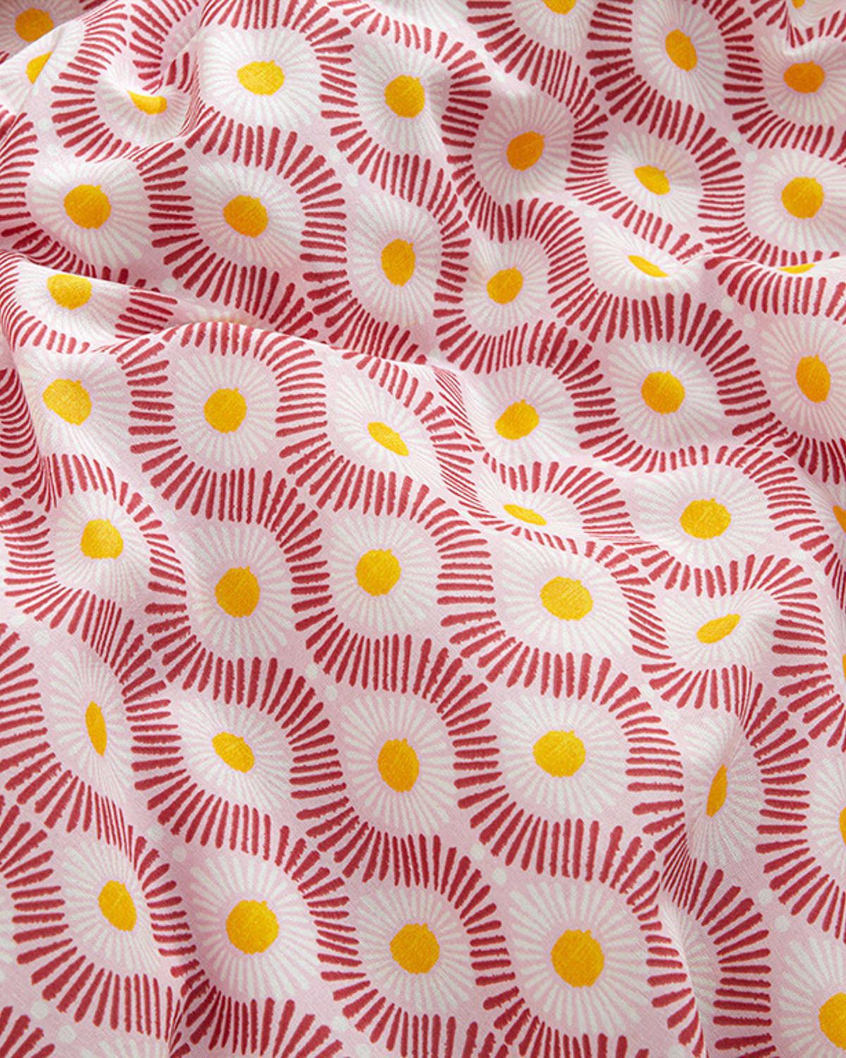 Sunny Side Спално Бельо Двоен Размер, Лесно За Гладене, Розово, 200 X 220 Cm