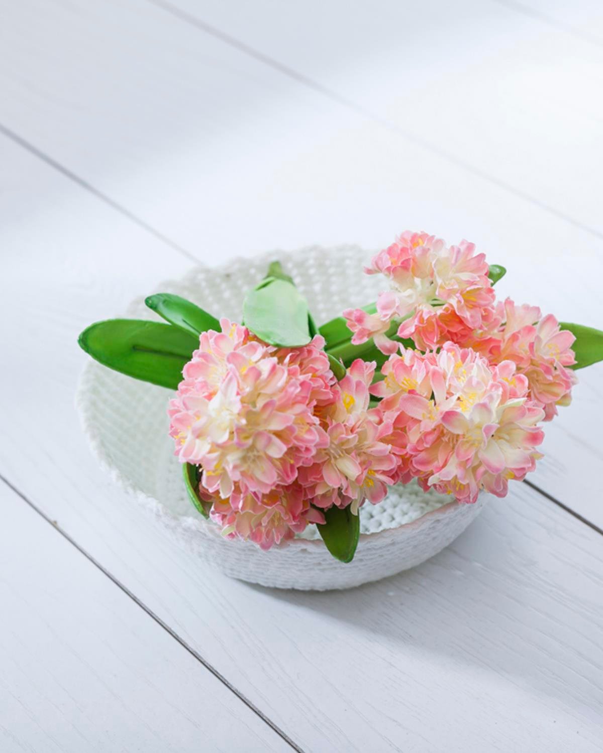 Suza Кошница На една кука 19,0x6,5 см Бял