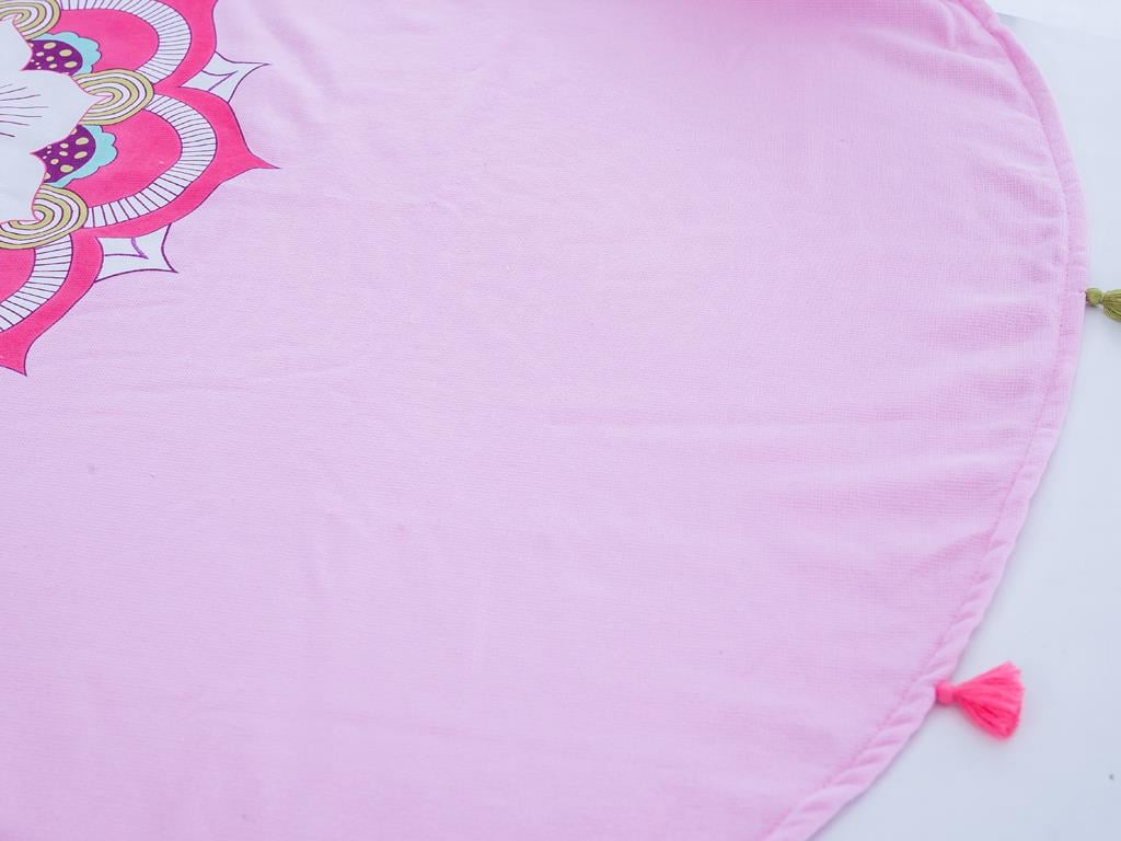 Tac ПЛАЖНА ХАВЛИЯ Кръгла Отпечатано 150 cm Light Pink,