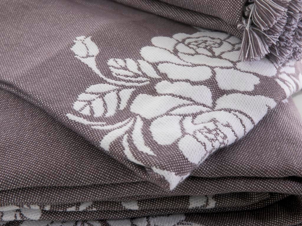 Tassle Rose ПОКРИВКА ЗА ЛЕГЛО К Двоен човек Акрил 240x260 cm Лилаво