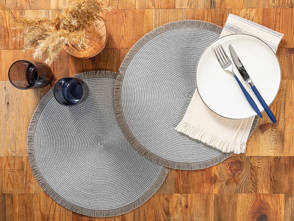 Terra Американзки Сервиз 2Бр., Полипропилен, Сиво, 38 Cm