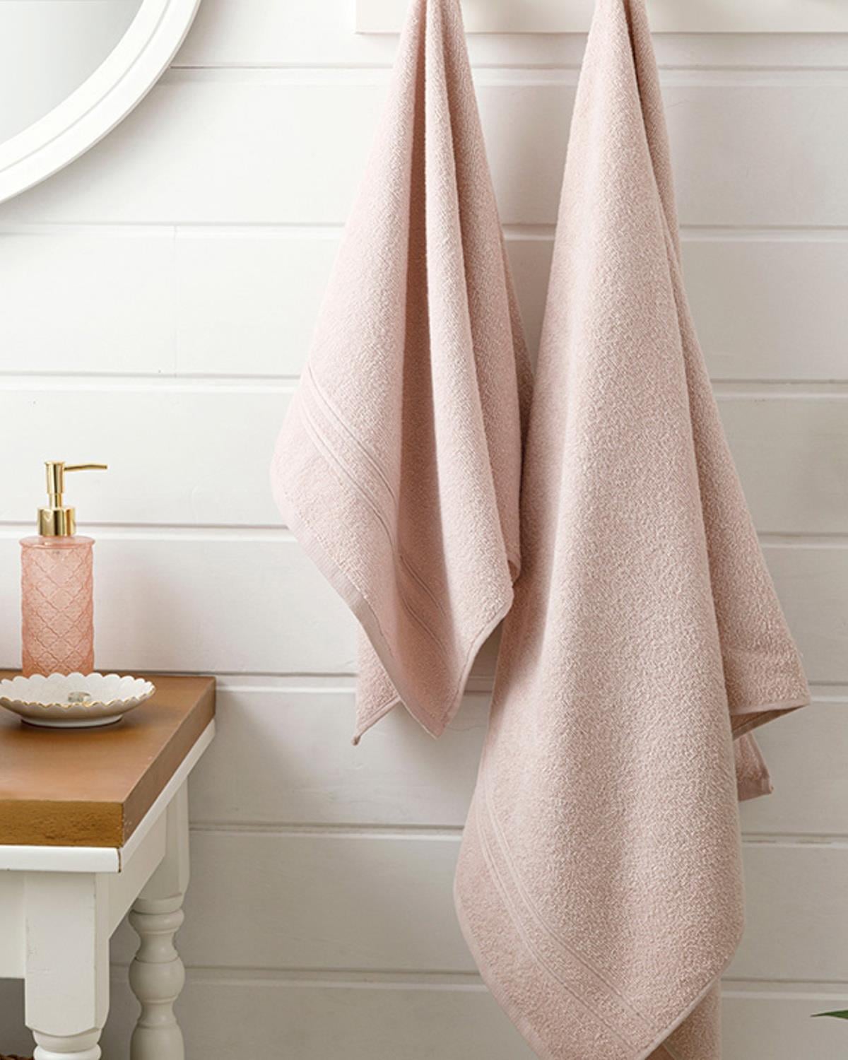 Thin Stripe Комплект Кърпи За Баня 2 бр. С рипс 50x85+70x140 см Нюд