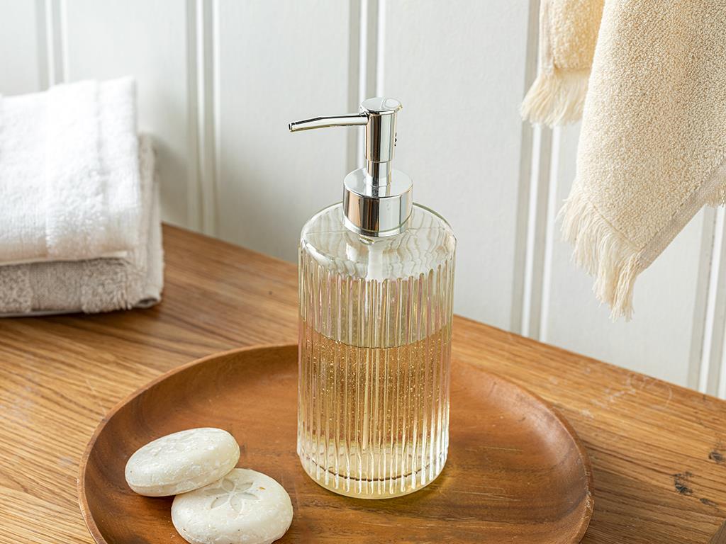 Thin Stripe Дозатор За Течен Сапун За Баня 8x20 cm Прозрачен